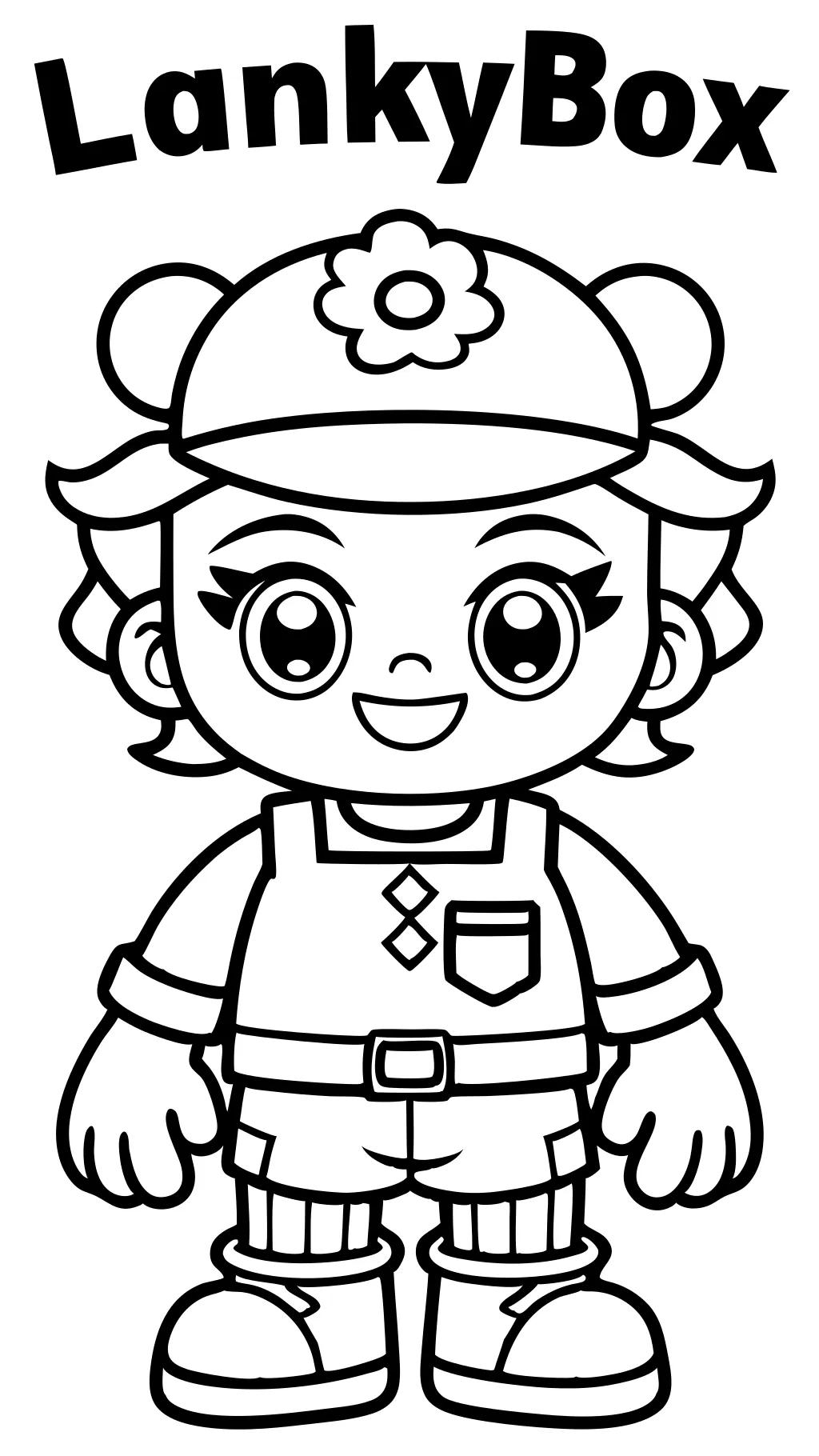 sticky lankybox coloring pages